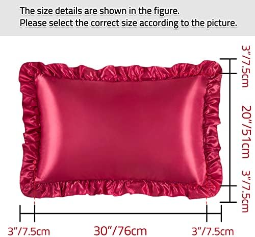 Silky Satin Ruffled Pillow Cases - Image 5