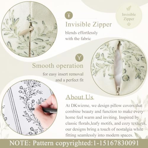 Vintage Floral Lumbar Pillow Covers 14x36 Pack of 1, Double-Sided Botanical - Image 3
