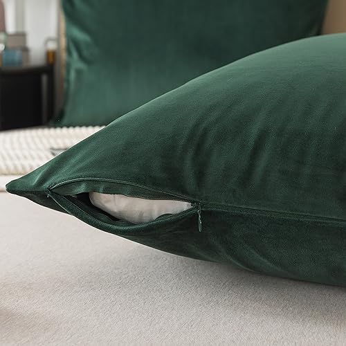 H HOUSEHOLD Set of 2 Velvet King Size Pillowcase, Soft and Cozy Luxury Fuzzy - Image 4