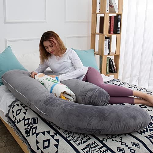 60 Inch Pregnancy Pillow for Sleeping, Extra Large U Shaped Body Pillow - Image 6