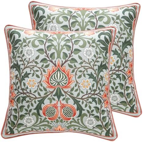 ISAENNE Designer Linen Square Throw Pillow Cover by Isaennehomedecoration