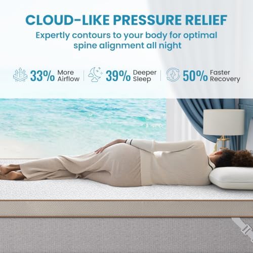 BedStory Cooling Mattress Topper Twin 4 Inch, Gel Infused Memory Foam Topper - Image 5