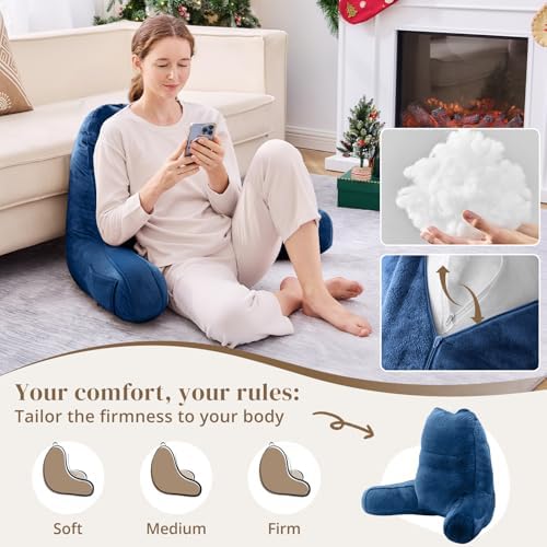 Sasttie Reading Pillow for Bed, Back Pillow for Sitting Up - Image 3