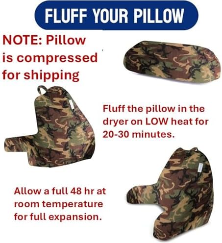 Reading Pillow, Arms and Pockets, Standard Camouflage - Image 2
