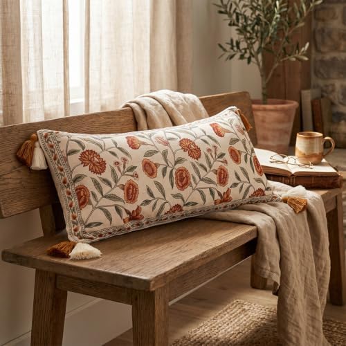 ISAENNE French Linen Rectangle Throw Pillow Cover - Image 4