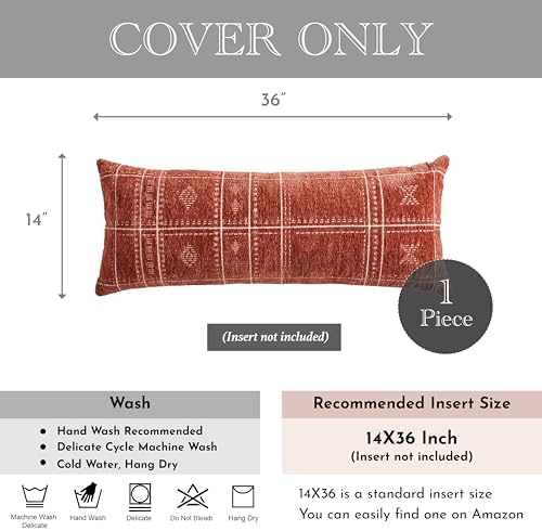 BlissBlush Decorative Lumbar Pillow Cover 14x36, Long Decorative Throw Pillow - Image 5