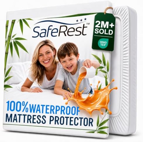 SafeRest Sleepure Waterproof Mattress Protector Twin Size by SafeRest