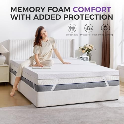 BDEUS Twin XL Size 2 Inch Gel Memory Foam Mattress Topper - Image 6
