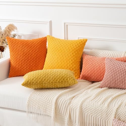 Kevin Textile Soft Corduroy 14"x22" Pillow Cover 1 Pack, Mustard Yellow - Image 7