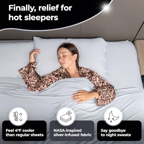 Silvery Restcool™ Silver Infused Cooling Pillowcase Set - Image 5
