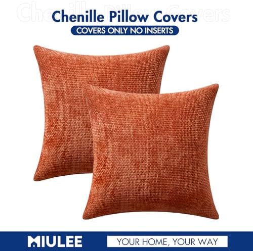 MIULEE Fall Decorative Lumbar Throw Pillow Covers 12x20 Burnt Orange 2 Pack - Image 7