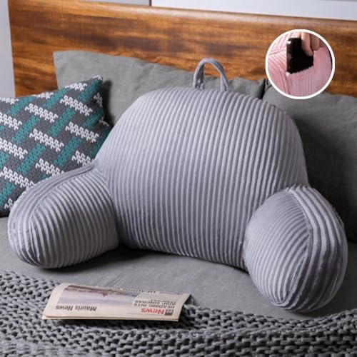 Reading Pillow for Bed Sitting Up, Flannel Back Pillow for Bed Sitting up by Unknown