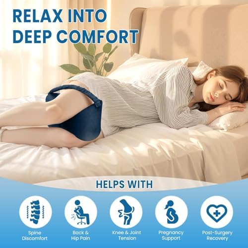 Memory Foam Knee Leg Pillow for Side Sleepers - Image 6