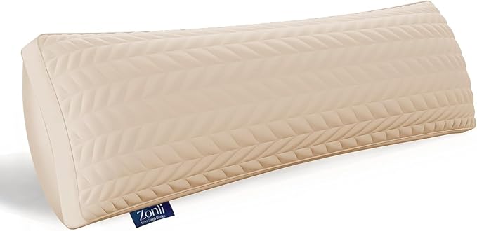 ZonLi Memory Foam Body Pillow for Adults, Long Pillow for Bed, Firm Body Pillow for Side Sleeper, Elegant Quilted Full Length Body Pillows Large -20x54 inch, Khaki