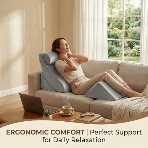 Axelrod 4PCS Orthopedic Bed Wedge Set — 21.8" Wide Foam Wedges - Image 4