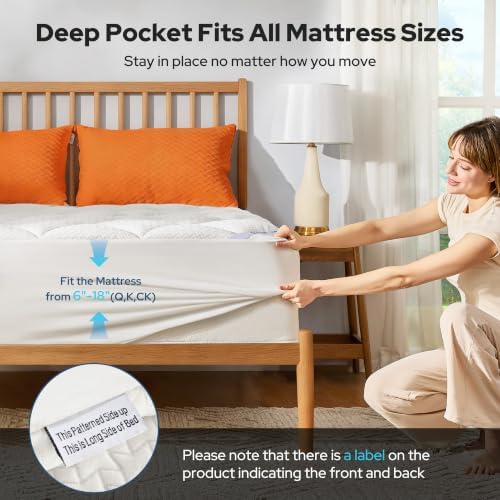 BEDLORE Waterproof King Mattress Pad, Breathable Mattress Protector - Image 6