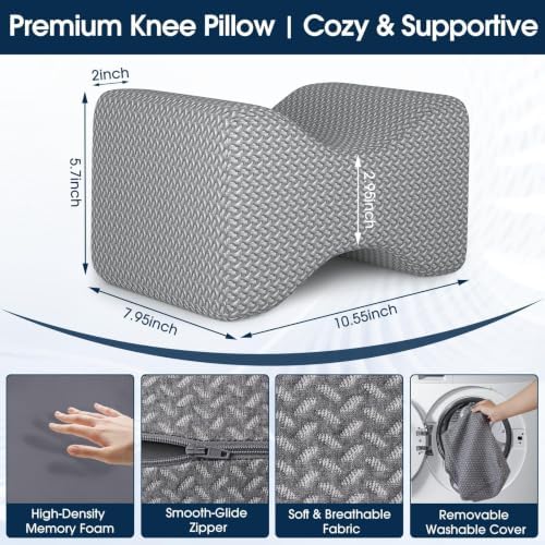 BlissTrends Memory Foam Knee & Leg Pillow - Image 2