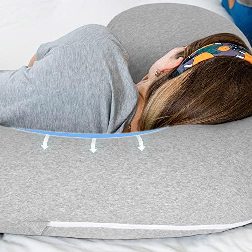 INSEN Pregnancy Pillow for Sleeping, L Shaped Body Pillow for Side Sleeping - Image 5
