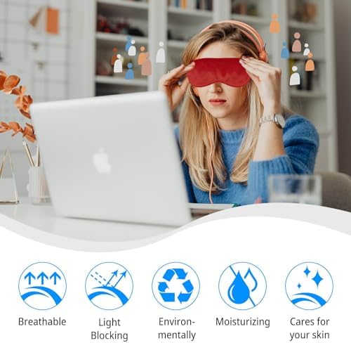 1 Pack Sleep Mask, Silk Eye Mask - Image 6