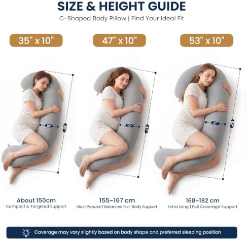 TranquilRelax C Shaped Body Pillow - Image 2
