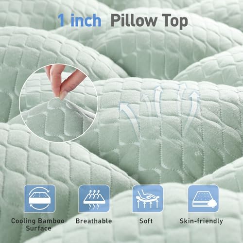 Dual Layer 3 Inch Memory Foam Mattress Topper Twin Size, 2 Inch Gel Memory Foam - Image 5