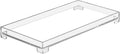 Vanity Bathroom Tray, Acrylic Rectangle Decorative Catchall Organizer Storage Tray (Large-Clear)