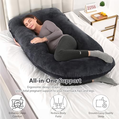 BATTOP Pregnancy Pillows for Sleeping- U Shaped Full Body Maternity Pillow - Image 4