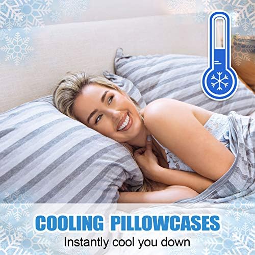 Ailemei Direct Cooling Pillowcase Set of 2, Double Sided - Image 4