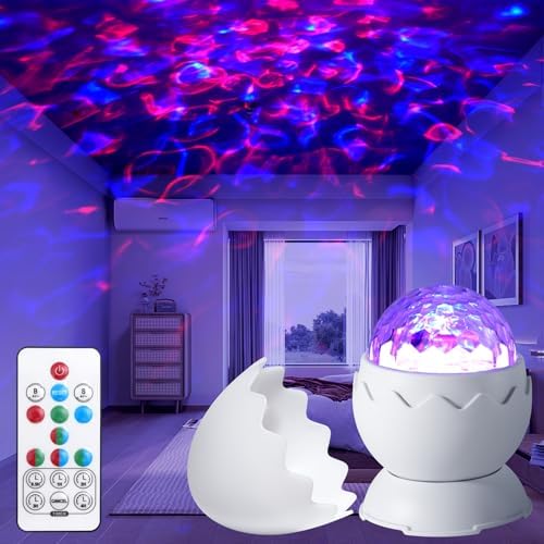 Galaxy Projector, Light Projector, Night Light Projector with Remote Control, Galaxy Light Projector, for Kids Adults, Bedroom, Home Theater, Christmas, Birthdays (White) by Unknown