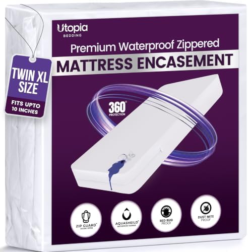 Utopia Bedding Premium Waterproof Bed Bug Mattress Cover, Twin XL Zippered by UTOPIABEDDING