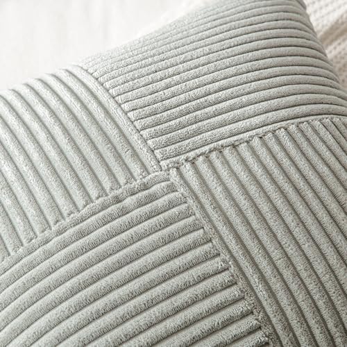 MIULEE Silver Grey Decorative Throw Pillow Covers - Image 2