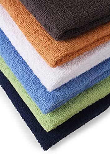 Towel and Linen Mart 100% Cotton 6 Pack Bath Towel Set, Quick Dry, Super Absorbent, Light Weight, Soft, (27 x 54 Pack of 6) Beige, White, Grey, Sky Blue, SAGE Green, Navy - Image 7