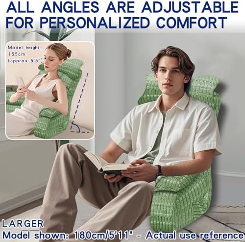 YDCEULARDOH Reading Pillow for Bed Adult – Large Bed Pillow - Image 3