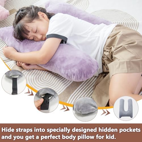 1 MIDDLE ONE Car Pillow for Kids, Memory Foam Cooling Travel Pillow for Car and - Image 5