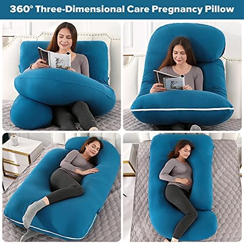 Elover U Shaped Pregnancy Pillow, Full Body Maternity Support - Image 2