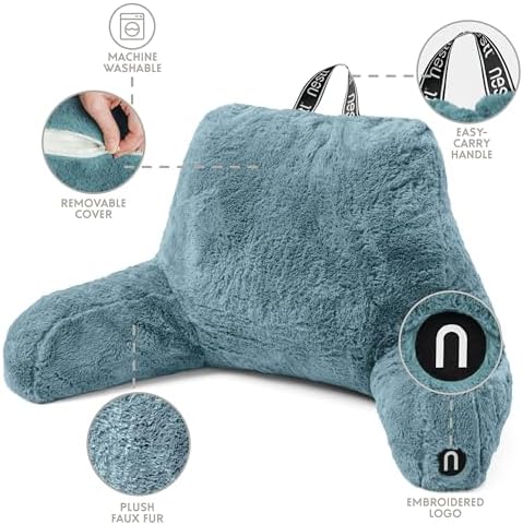 Nestl Fur Reading Pillow, Stylish Back Pillow - Image 4