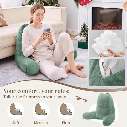 Sasttie Reading Pillow for Bed, Back Pillow for Sitting Up - Image 3