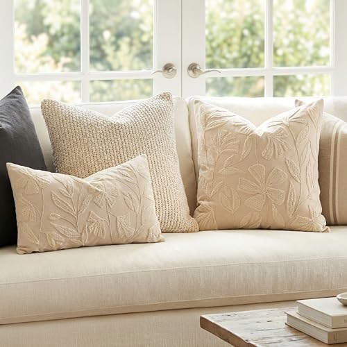 BlissBlush Decorative Lumbar Pillow Cover 12x20, Floral Tufted Rectangular - Image 7