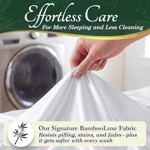 DECOLURE 100% Viscose Derived from Bamboo Sheets Full Size, Luxury 6 Pc Set - Image 6