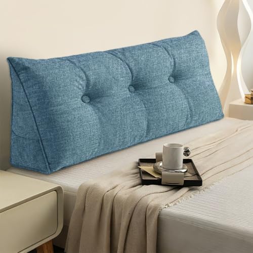 Headboard Pillow Twin Size, Triangle Wedge Pillow by Bcareself