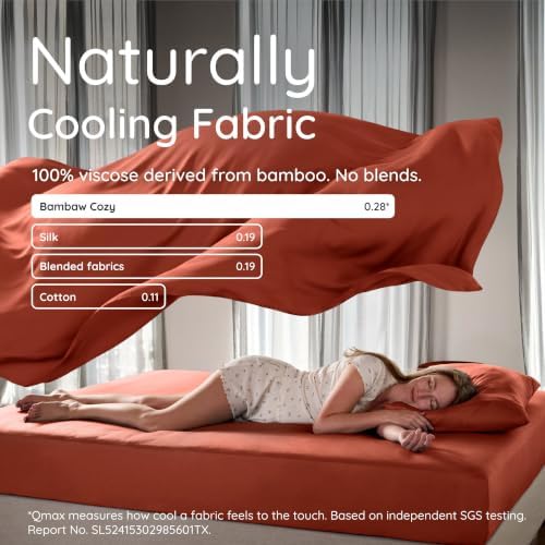 Bambaw 100% Viscose Derived from Bamboo Twin Sheets Sets – 4-Piece Twin Bed - Image 4