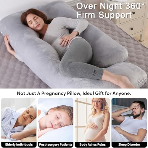 U-Shaped Full Body Pillow for Adults, Maternity Pillow - Image 6