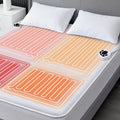 Multi-Zone Heated Mattress Pad Queen, Quilted Surface, Preheat & Memory by reaks