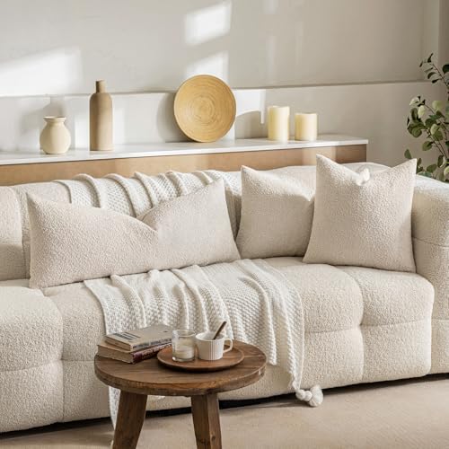 MIULEE Textured Boucle Lumbar Pillow Cover - Image 5