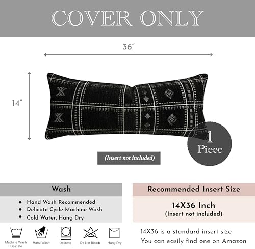 BlissBlush Decorative Lumbar Pillow Cover 14x36, Long Decorative Throw Pillow - Image 6