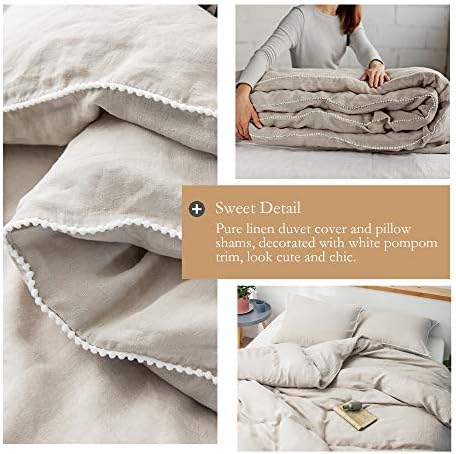 Simple&Opulence 100% Washed Linen Duvet Cover - Image 2