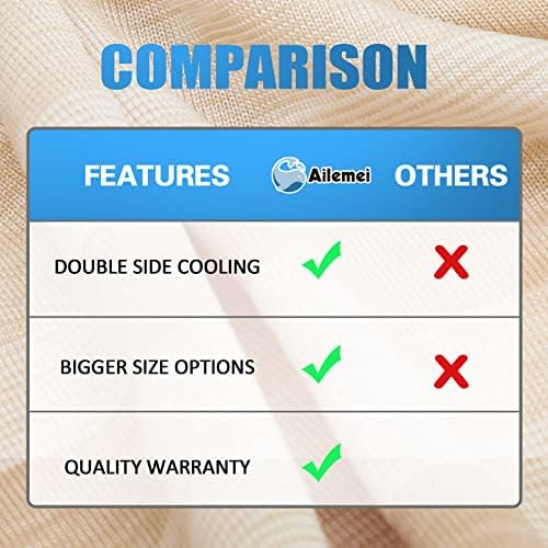 Cooling Pillow Case Covers Only, Queen Size Set of 2 - Image 5