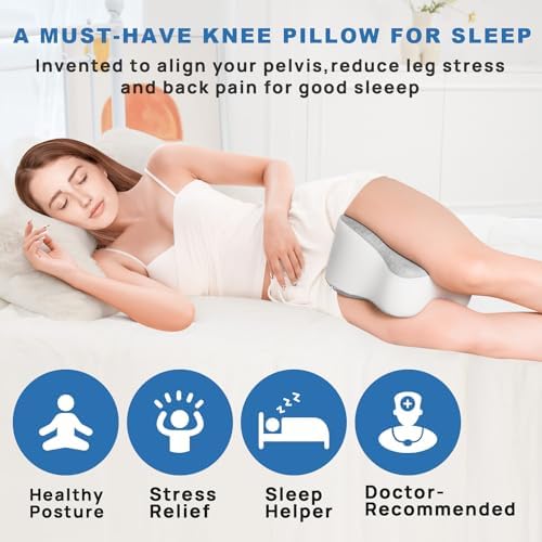 anzhixiu Short Knee Pillow for Side Sleeper Between Legs Aligns Spine - Image 4