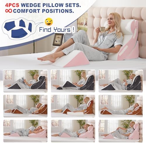 WSOFRLAC 4PC Geriatric Wedge Pillow System - Image 6