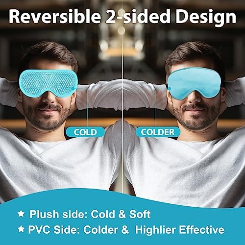 BeeVines Gel Eye Mask, Cooling Ice Masks - Image 3